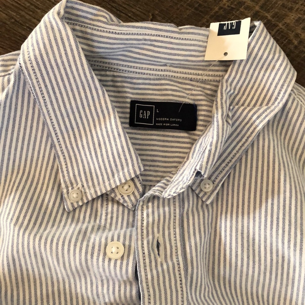 Boys GAP Modern Oxford long sleeve shirt